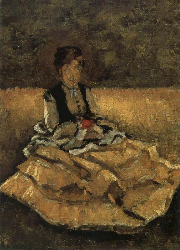 Gustave Caillebotte The fem sit on the lawn china oil painting image